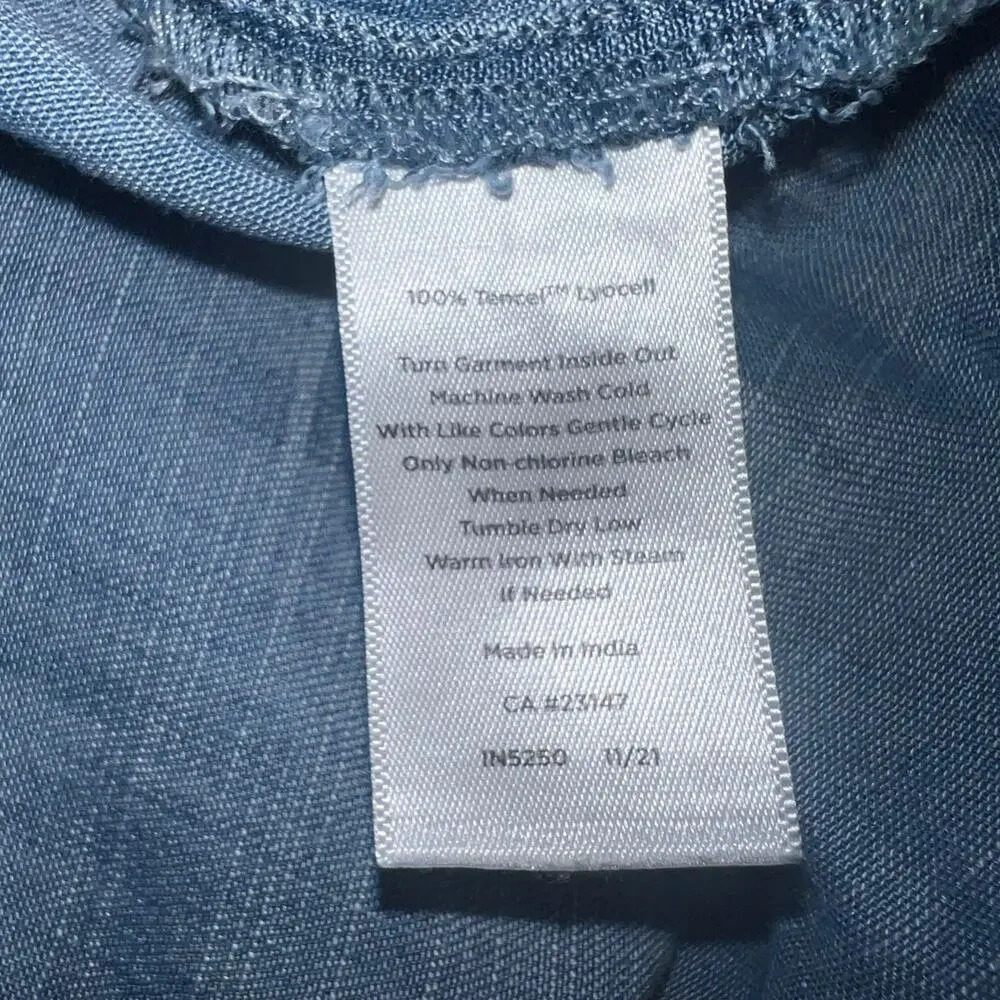 Talbots, L,Tensile Lyocell Button Front Long Slee… - image 7